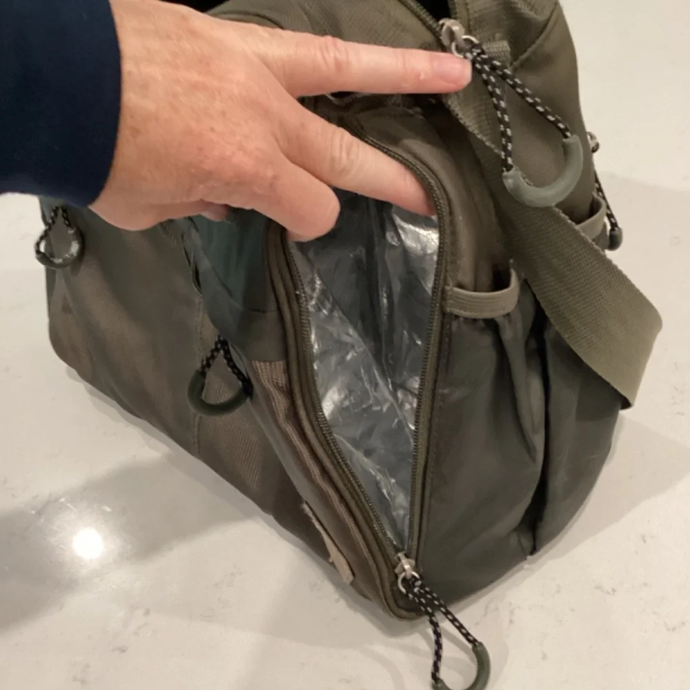 Columbia baby diaper bag with changing pad olive green medium size